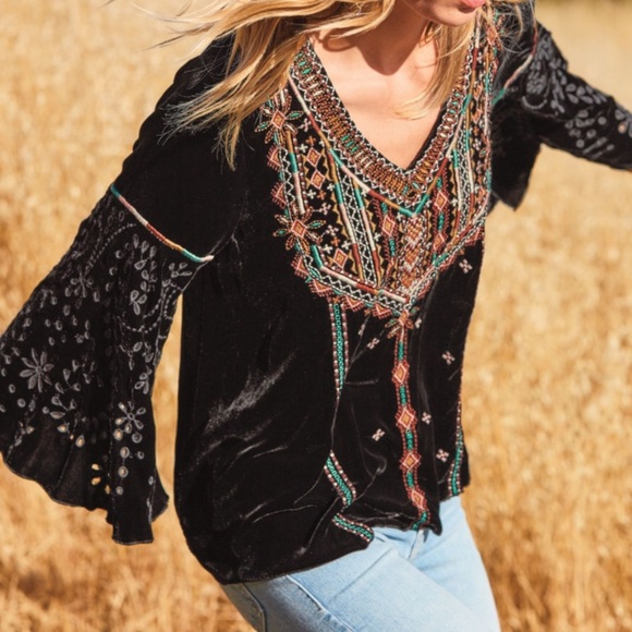 Johnny Was Chiri Velvet swing blouse NWT - Picture 4 of 13